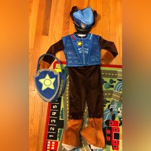 Paw Patrol Chase Costume with Matching Candy Bag